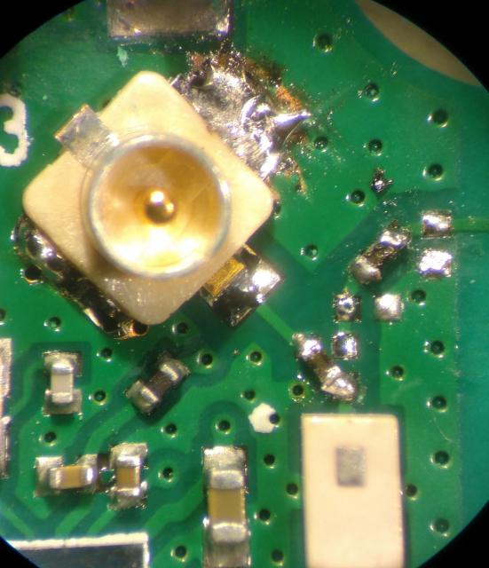 Raspberry Pi 3 bottom view #3: U.FL connector mounted