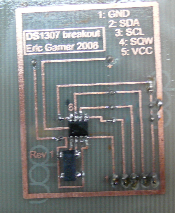 DS1307 breakout, top
