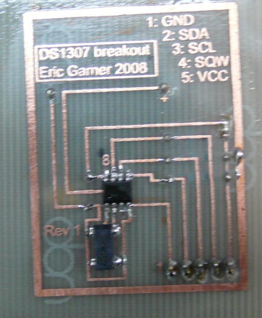 DS1307 breakout, top